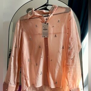 Zara Pink Pastel Shirt